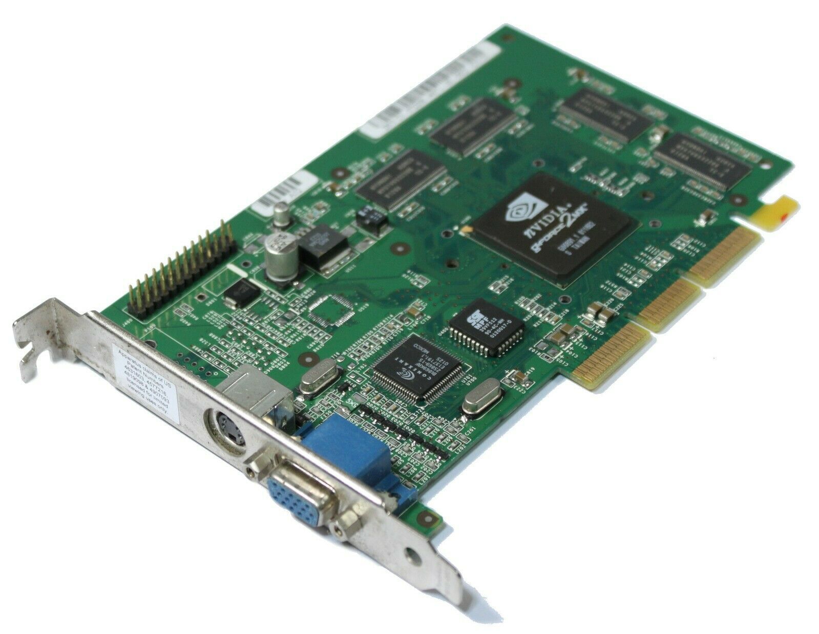 Grafische kaart nVidia GeForce2 MX400 32MB SDR AGP 4x VGA S-VIDEO NV11 Board nVidia